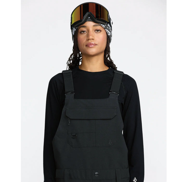 25-26 VOLCOM CRESTON 3D STRETCH BIB OVERALL BLK-BLACK 25-26