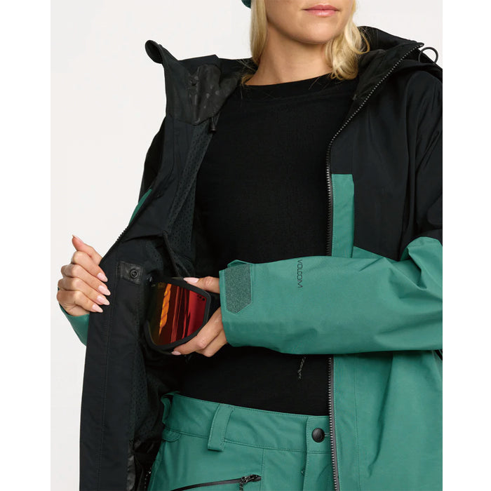 25-26 VOLCOM AT STRETCH GORE-TEX JACKET SUG-SPRUCE GREEN 25-26