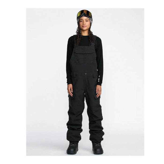 25-26 VOLCOM CRESTON 3D STRETCH BIB OVERALL BLK-BLACK 25-26