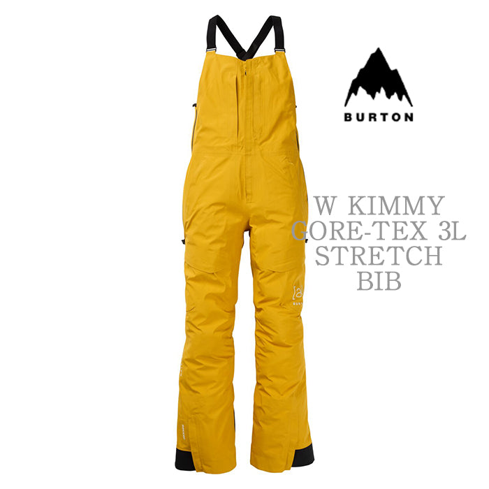 24-25 BURTON W AK KIMMY GORE-TEX 3L BIB PANTS GOLDENROD スノーボード