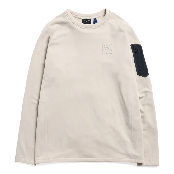 BURTON ウェア バートン  Men's [ak] Baker Stretch Fleece Crew Chinchilla Gray 2422510E7M 26-27 スノーボードウェア 日本正規品
