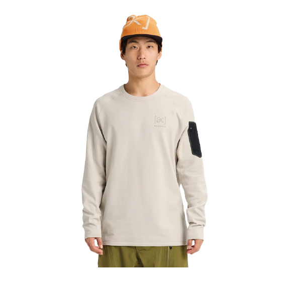 BURTON ウェア バートン  Men's [ak] Baker Stretch Fleece Crew Chinchilla Gray 2422510E7M 26-27 スノーボードウェア 日本正規品