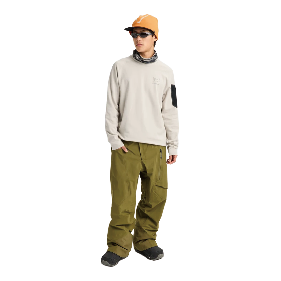 BURTON ウェア バートン  Men's [ak] Baker Stretch Fleece Crew Chinchilla Gray 2422510E7M 26-27 スノーボードウェア 日本正規品