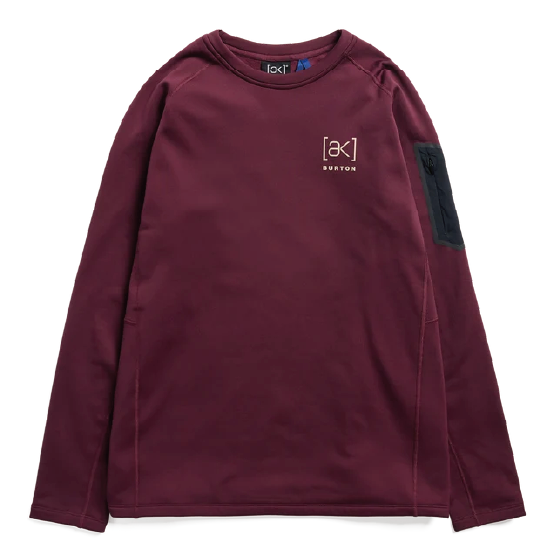 BURTON ウェア バートン  Men's [ak] Baker Stretch Fleece Crew Rum Raisin 2422510FAK 26-27 スノーボードウェア 日本正規品
