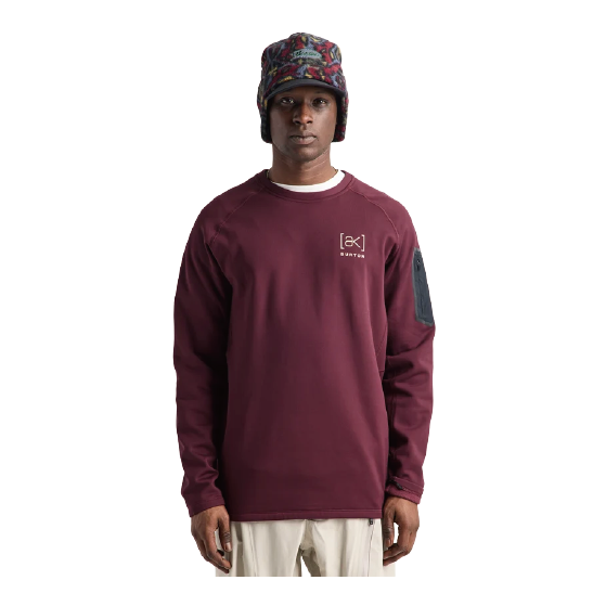 BURTON ウェア バートン  Men's [ak] Baker Stretch Fleece Crew Rum Raisin 2422510FAK 26-27 スノーボードウェア 日本正規品