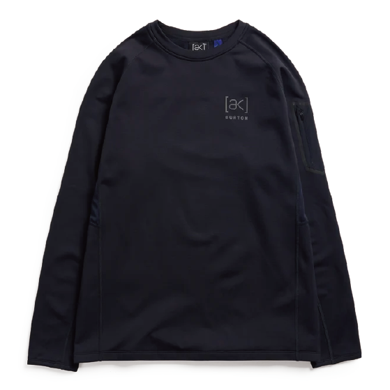 BURTON ウェア バートン  Men's [ak] Baker Stretch Fleece Crew True Black 2422510A04 26-27 スノーボードウェア 日本正規品