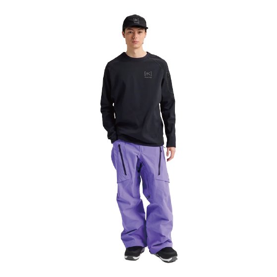 BURTON ウェア バートン  Men's [ak] Baker Stretch Fleece Crew True Black 2422510A04 26-27 スノーボードウェア 日本正規品