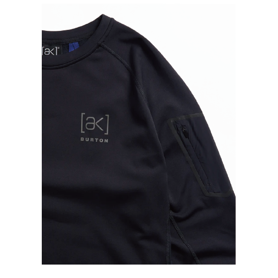 BURTON ウェア バートン  Men's [ak] Baker Stretch Fleece Crew True Black 2422510A04 26-27 スノーボードウェア 日本正規品