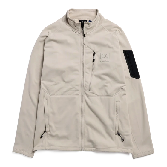 BURTON ウェア バートン  Men's [ak] Baker Stretch Fleece Full-Zip Chinchilla Gray 2422710E7M 26-27 スノーボードウェア 日本正規品