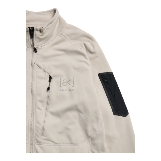 BURTON ウェア バートン  Men's [ak] Baker Stretch Fleece Full-Zip Chinchilla Gray 2422710E7M 26-27 スノーボードウェア 日本正規品