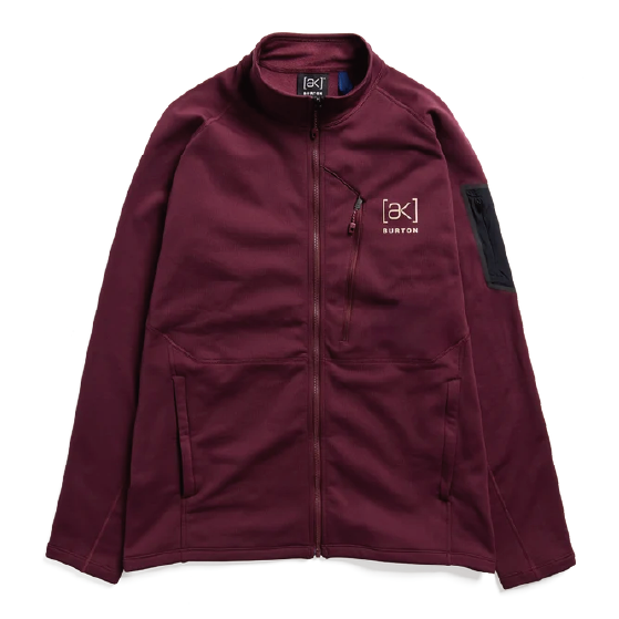 BURTON ウェア バートン  Men's [ak] Baker Stretch Fleece Full-Zip Rum Raisin 2422710FAK 26-27 スノーボードウェア 日本正規品