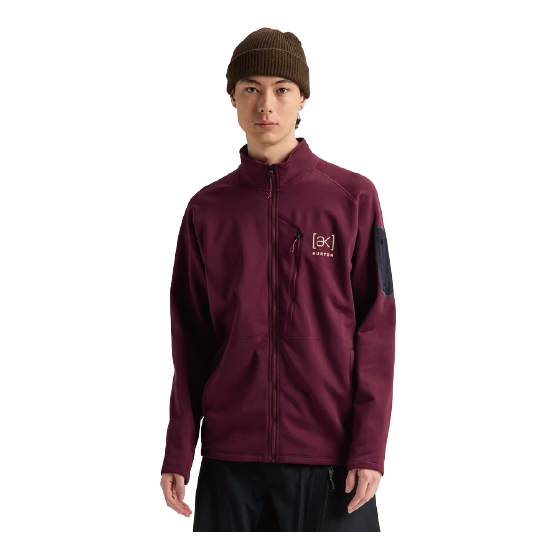 BURTON ウェア バートン  Men's [ak] Baker Stretch Fleece Full-Zip Rum Raisin 2422710FAK 26-27 スノーボードウェア 日本正規品