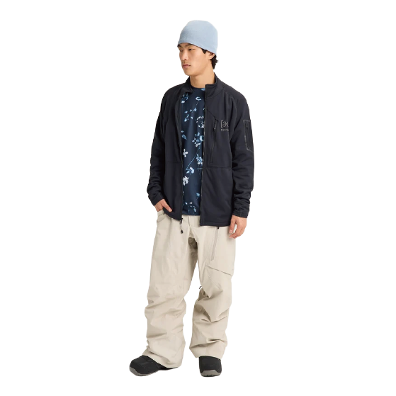 BURTON ウェア バートン  Men's [ak] Baker Stretch Fleece Full-Zip True Black 2422710A04 26-27 スノーボードウェア 日本正規品