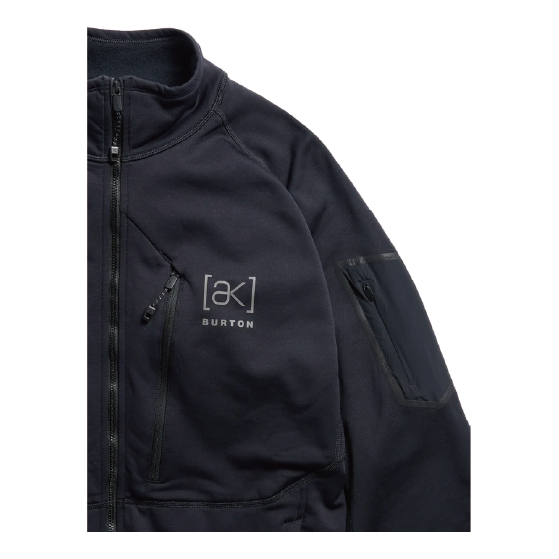 BURTON ウェア バートン  Men's [ak] Baker Stretch Fleece Full-Zip True Black 2422710A04 26-27 スノーボードウェア 日本正規品