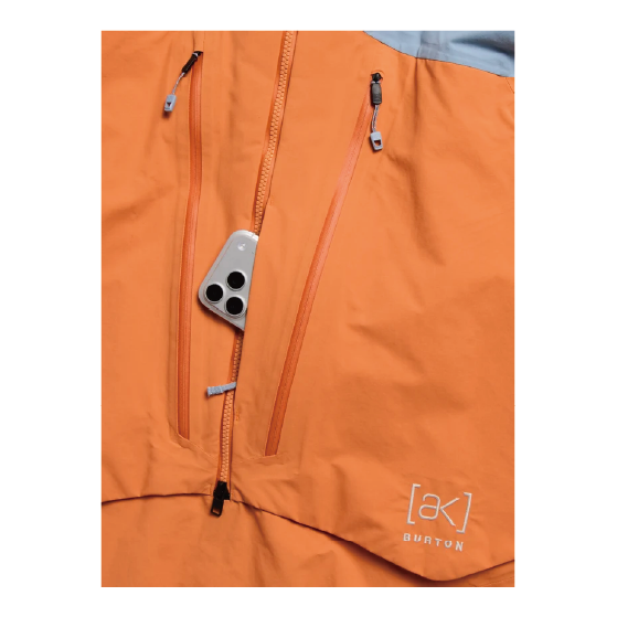 BURTON ウェア バートン  Men's [ak] Cyclic GORE-TEX 2L Anorak Airstream Blue/Goldfish Orange 3076110E6Y 26-27 スノーボードウェア 日本正規品