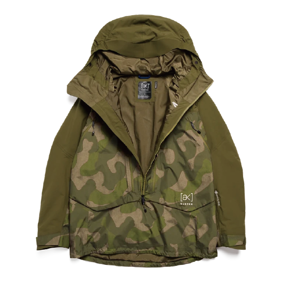 BURTON ウェア バートン  Men's [ak] Cyclic GORE-TEX 2L Anorak Dried Moss/Keel Camo 3076110E7C 26-27 スノーボードウェア 日本正規品