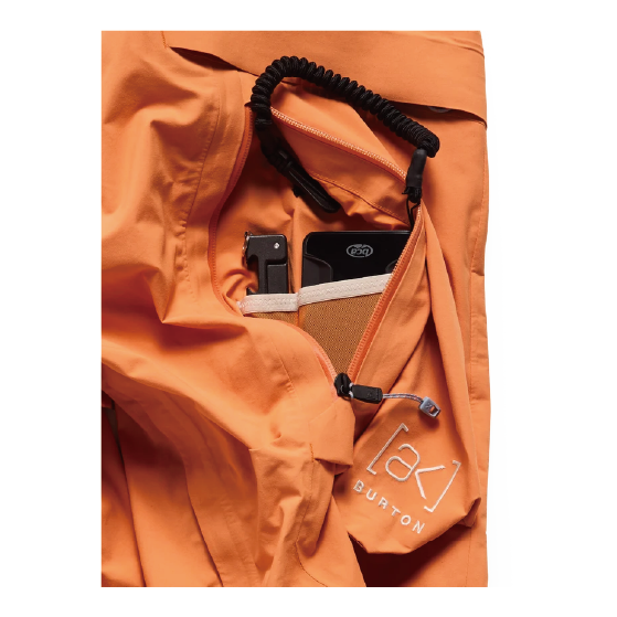 BURTON ウェア バートン  Men's [ak] Cyclic GORE-TEX 2L Bib Pants Goldfish Orange 3076510E7B 26-27 スノーボードウェア 日本正規品