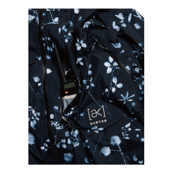 BURTON ウェア バートン  Men's [ak] Cyclic GORE-TEX 2L Jacket Cyanotype Floral 3076310E6D 26-27 スノーボードウェア 日本正規品