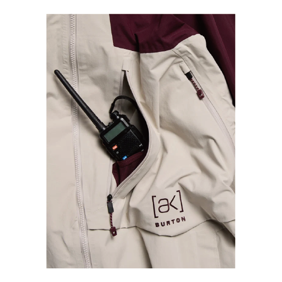 BURTON ウェア バートン  Men's [ak] Cyclic GORE-TEX 2L Jacket Rum Raisin/Chinchilla Gray 3076310EVG 26-27 スノーボードウェア 日本正規品