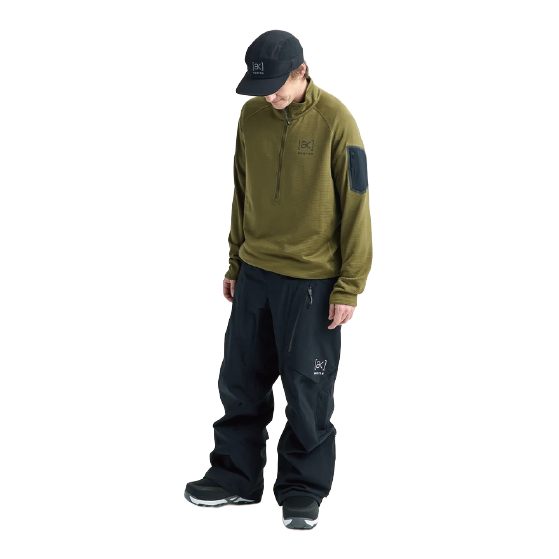 BURTON ウェア バートン  Men's [ak] Helium Grid Fleece Half-Zip Dried Moss 2422610E7N 26-27 スノーボードウェア 日本正規品