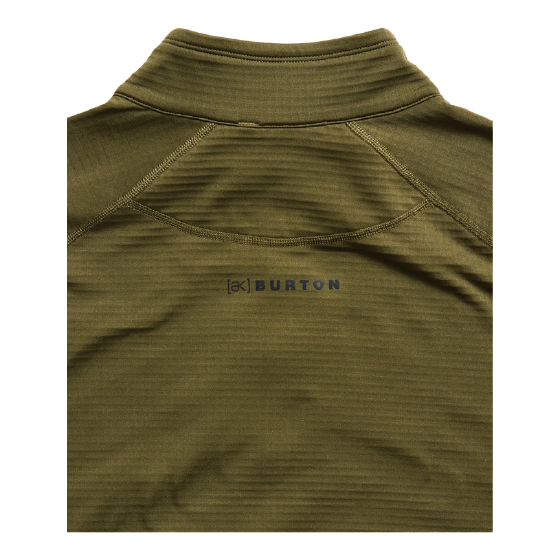BURTON ウェア バートン  Men's [ak] Helium Grid Fleece Half-Zip Dried Moss 2422610E7N 26-27 スノーボードウェア 日本正規品