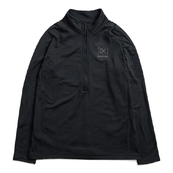 BURTON ウェア バートン  Men's [ak] Helium Grid Fleece Half-Zip True Black 2422610A04 26-27 スノーボードウェア 日本正規品