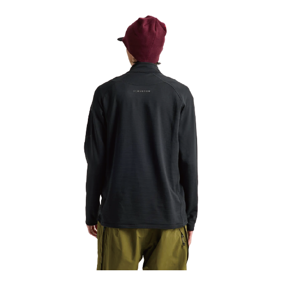BURTON ウェア バートン  Men's [ak] Helium Grid Fleece Half-Zip True Black 2422610A04 26-27 スノーボードウェア 日本正規品