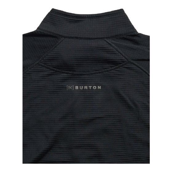 BURTON ウェア バートン  Men's [ak] Helium Grid Fleece Half-Zip True Black 2422610A04 26-27 スノーボードウェア 日本正規品