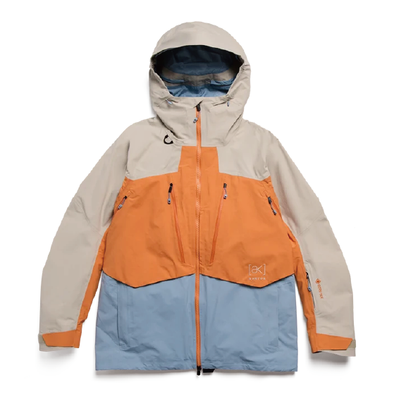 BURTON ウェア バートン  Men's [ak] Swash Synthetic Insulated GORE-TEX 2L Jacket Chinchilla Gray/Goldfish Orange/Airstream Blue 3075710E4V 26-27 スノーボードウェア 日本正規品