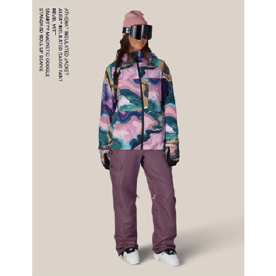 686 ウェア ロクハチロク WOMENS AURA™ INSULATED CARGO PANT BLACK M5WN434 26-27 スノーボードウェア 日本正規品