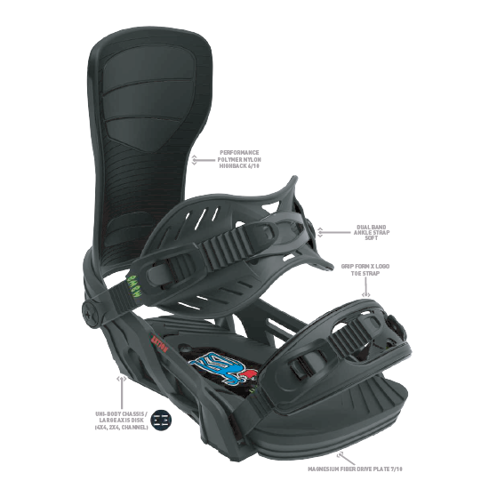 BENT METAL ビンディング  AXTION BLACK 26-27 バインディング 日本正規品