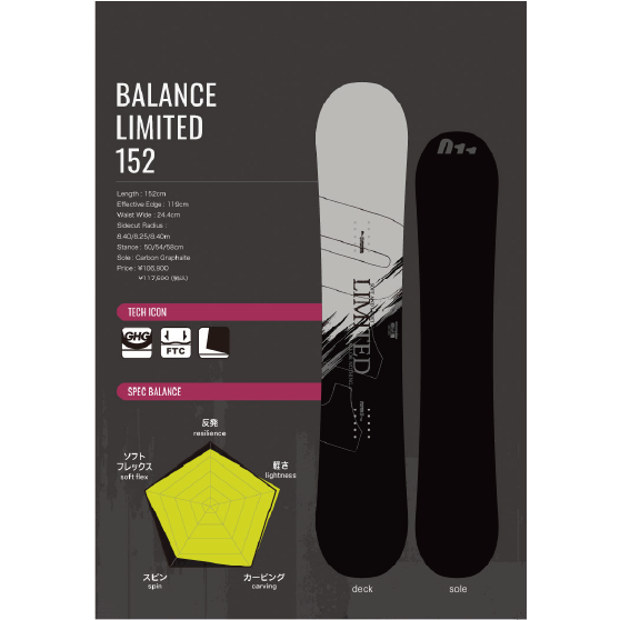 011ARTISTIC スノーボード ゼロワンワン BALANCE LTD 26-27 板 日本正規品