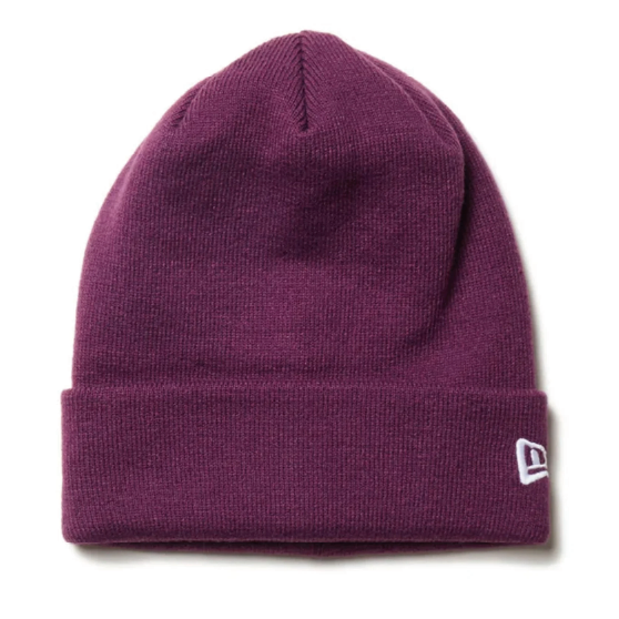 NEWERA ニューエラ [newera] BASIC CUFF KNIT PLUM 23-24 スノーボード ビーニー -