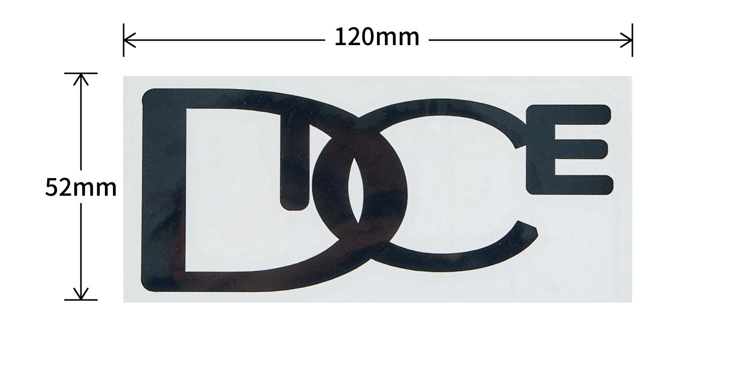 DICE ダイス ダイカットステッカー　M 25-26 スノーボード アクセサリー BK
