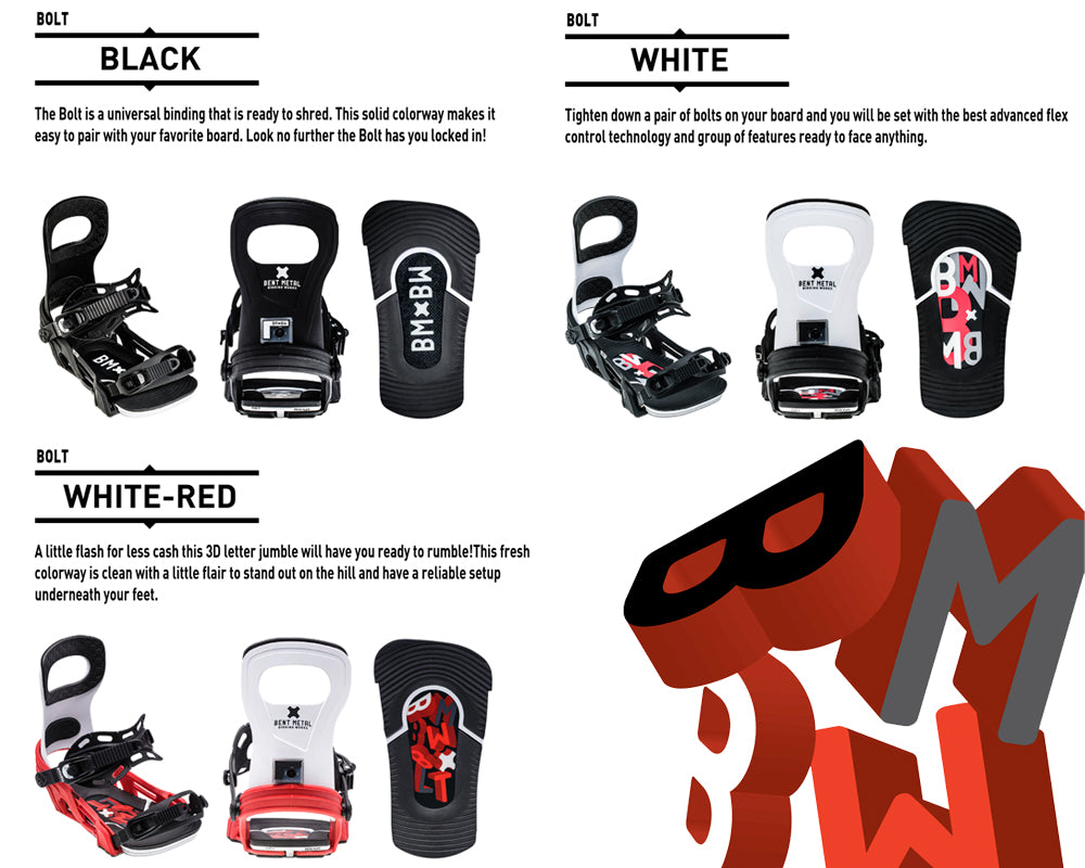 スノーボード ビンディング ベントメタル BENT METAL BOLT White/Red 23-24 送料無料 日本正規品 店頭受け取り可能
