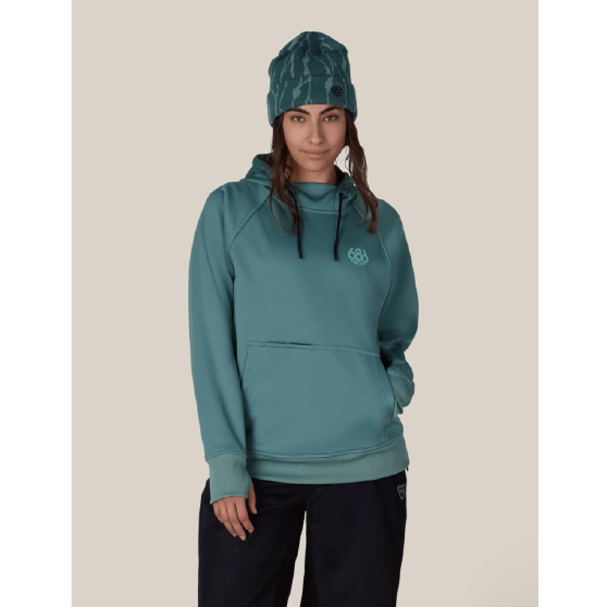 686 ウェア ロクハチロク Women's Bonded Fleece Pullover Hoody PALE FIRN M3WNCS304 26-27 スノーボードウェア 日本正規品