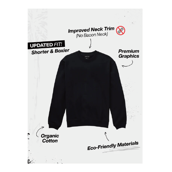 BURTON バートン  Men's BRTN Crew Sweatshirt True Black 137171FA04 26-27 日本正規品