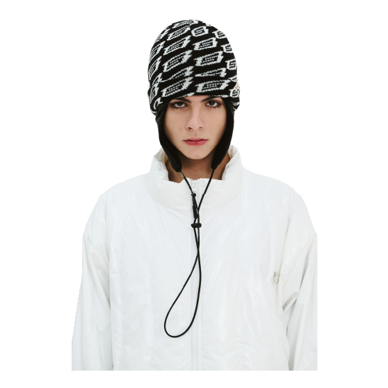 BSRABBIT ビーエスラビット [bsrabbit] METAL LOGO FLEECE EARFLAP 24-25 スノーボード アクセサリー Black