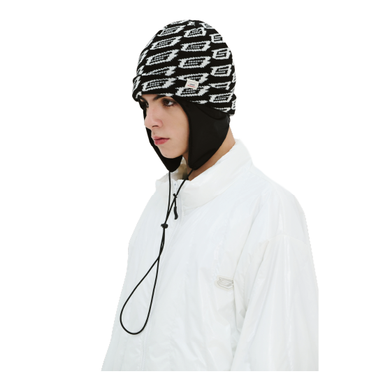 BSRABBIT ビーエスラビット [bsrabbit] METAL LOGO FLEECE EARFLAP 24-25 スノーボード アクセサリー Black