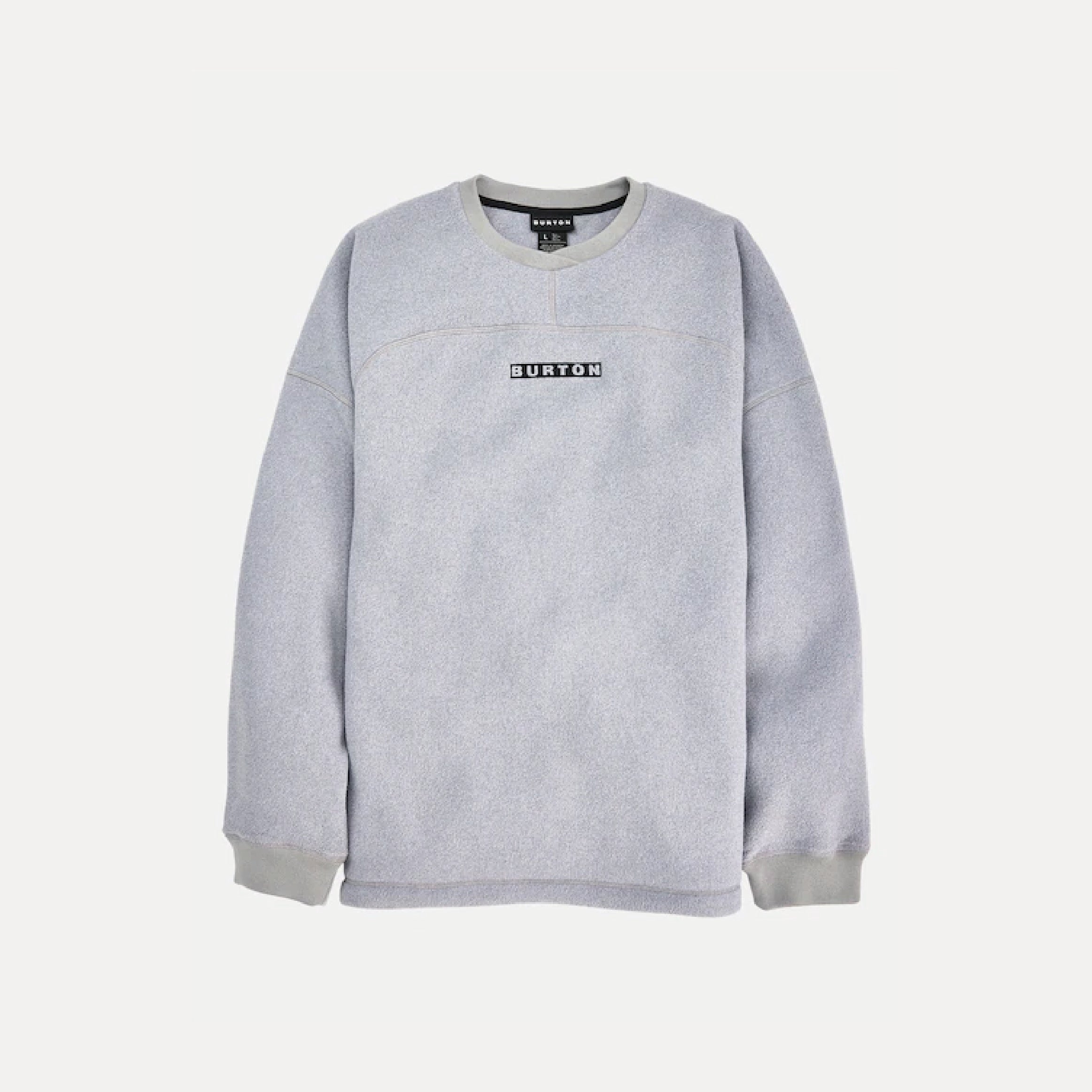 スノーボード ウェア バートン BURTON Cinder Crewneck Fleece Gray Heather 25-26 送料無料 日本正規品 予約商品 店頭受け取り可能