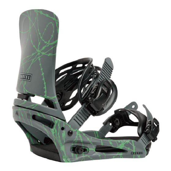 BURTON ビンディング バートン  Men's Cartel Re:Flex Gray/Green Voltage 1053917E7W 26-27 バインディング 日本正規品