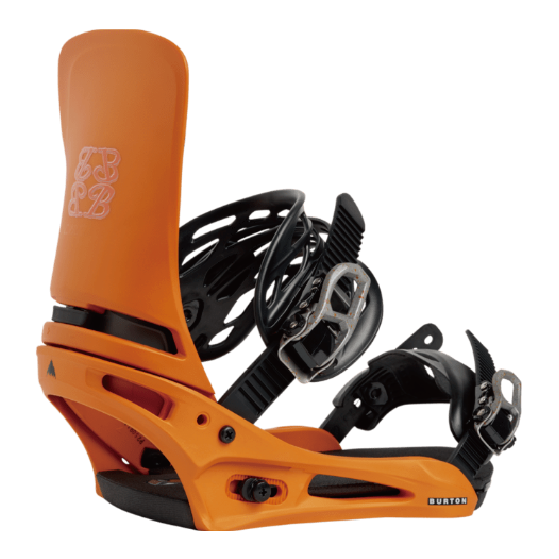 BURTON ビンディング バートン  Men's Cartel X Re:Flex Goldfish Orange 2223010E7B 26-27 バインディング 日本正規品