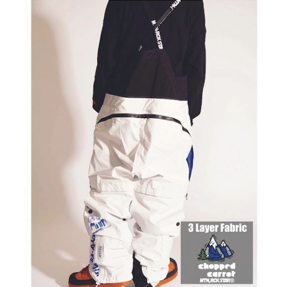 MTN,ROCK STAR ウェア マウンテン ロックスター CHOPPED CARROT PANTS ( 3layer fabric ) 26-27 スノーボードウェア 日本正規品