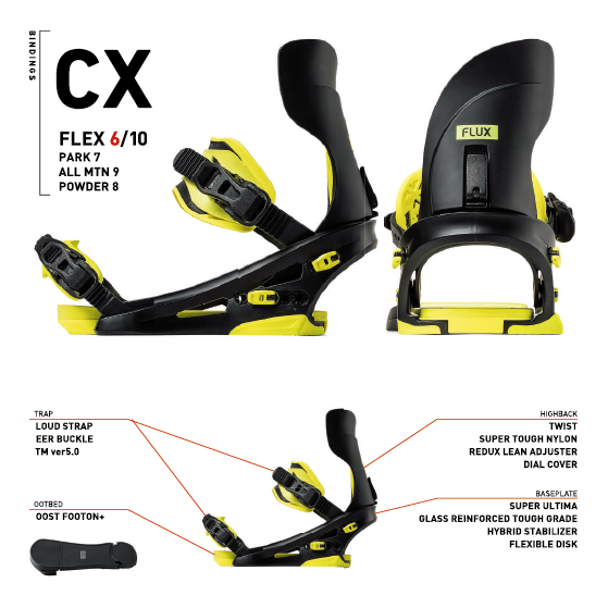 FLUX ビンディング  CX OFF WHITE [W] 26-27 バインディング 日本正規品