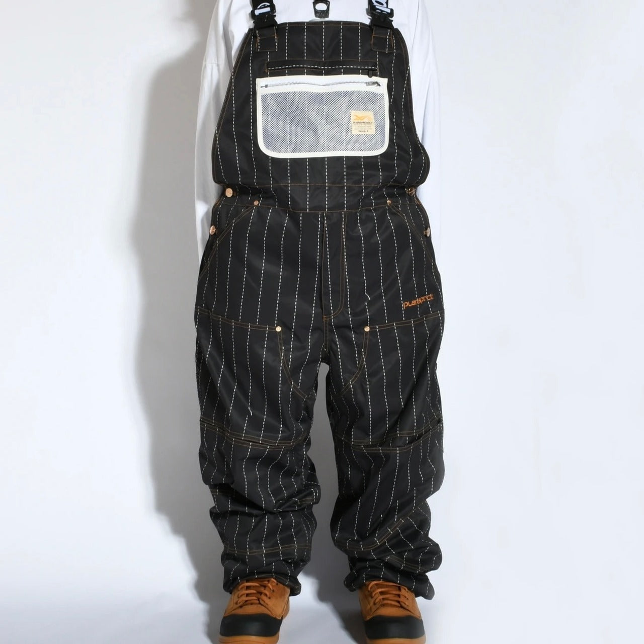 スノーボード ウェア プランビー PLAN B WORKER BIB PANTS  STRIPE 送料無料 日本正規品 予約商品 店頭受け取り可能