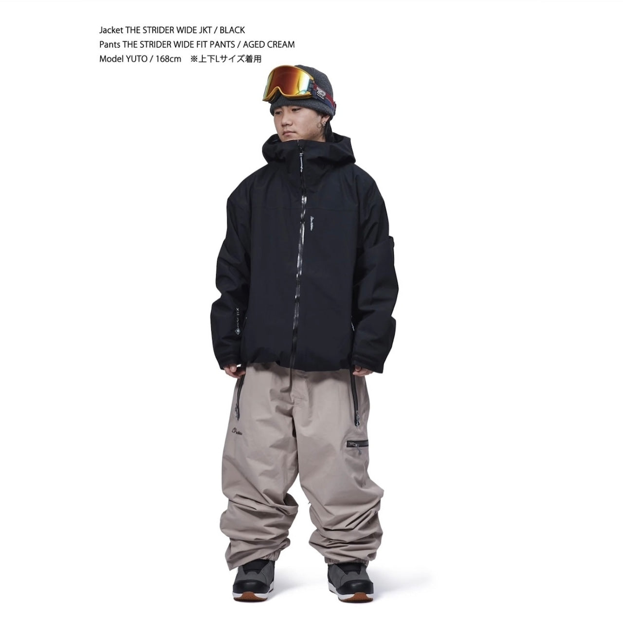 REW スノーボードウェア M ブラック スノーボード ウェア アールイーダブリュー REW STRIDER WIDE JKT 22