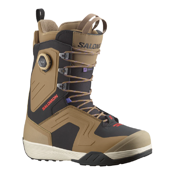 スノーボード ブーツ サロモン SALOMON DIALOGUE LACE SJ BOA OTTER / BLACK / FIERY RED 25-26 送料無料 日本正規品