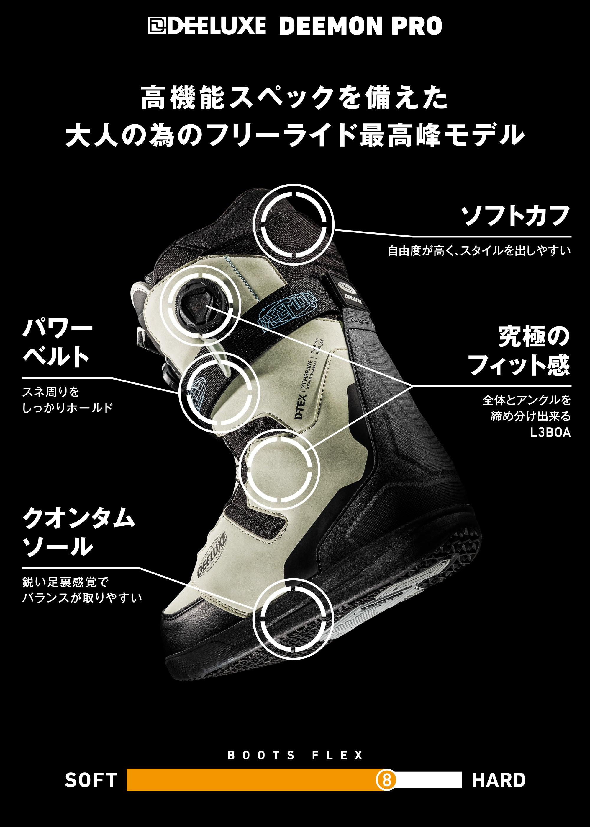 25-26 DEELUXE DEEMON PRO S4 MERCURY GREY スノーボード 日本正規品 早期予約