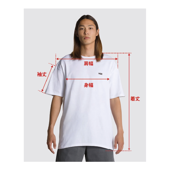 VANS  [vans] DOWNSIDE SS TEE Black 26-27 日本正規品