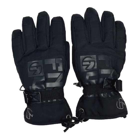 FNS49 フォーナイン JUNIOUR GLOVE(5F) 25-26 スノーボード グローブ BLK
